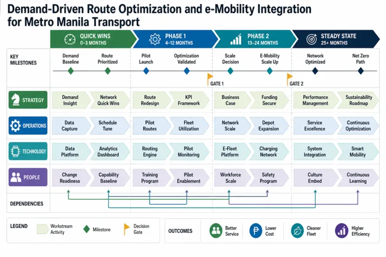 Roadmap — Urban Flow: Optimizing Metro Manila's Transportation Network for the Future
